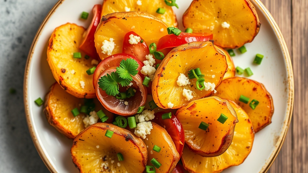 Air Fryer Wasabi Soy Potato Peels