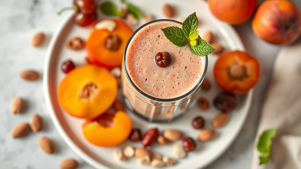 Almond Apricot Date Smoothie