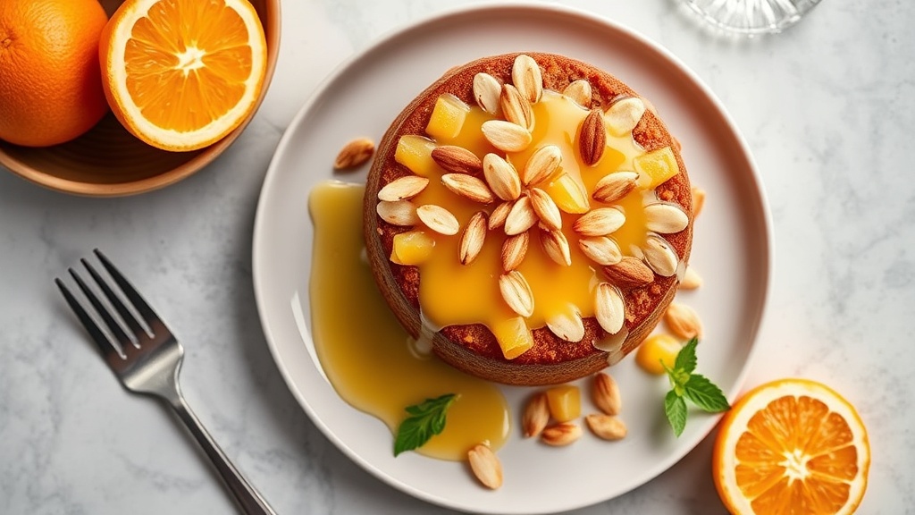 Almond Cake with Citrus Glaze