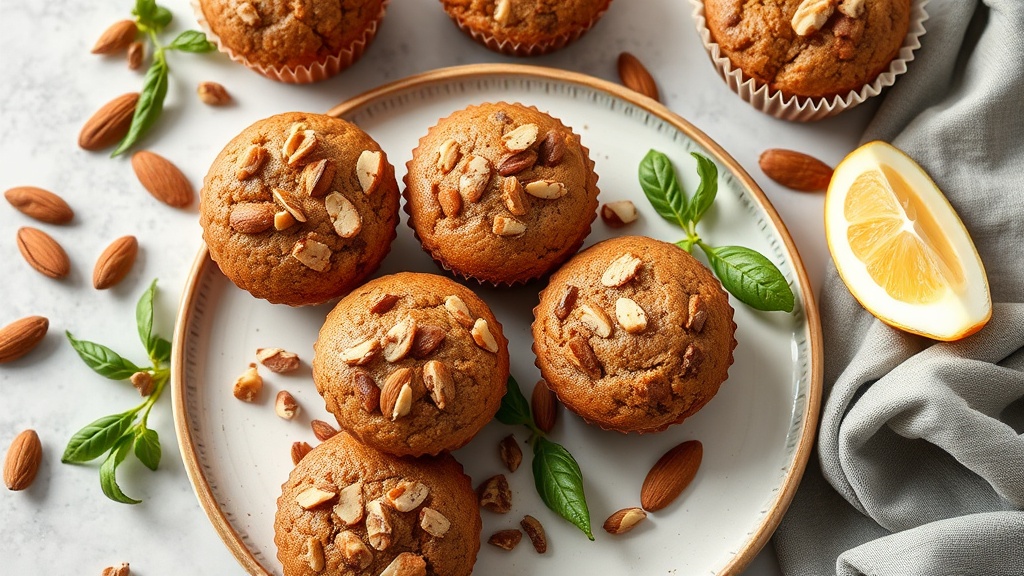 Almond Cocoa Protein Muffins
