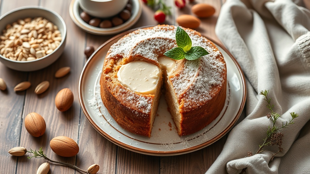 Almond Flour Sour Cream Coffee Cake