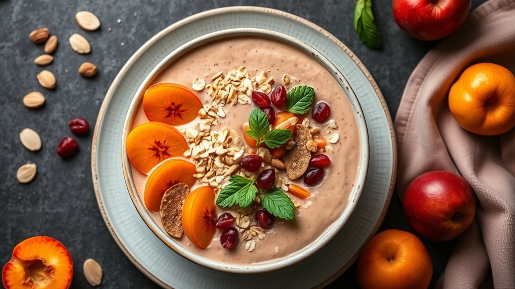 Almond-Oat Apricot Smoothie Bowl