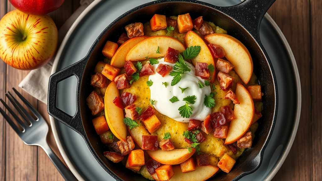 Apple Bacon Skillet Hash