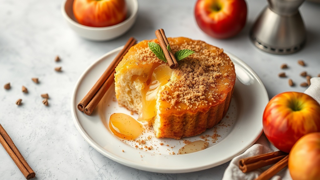 Apple Cinnamon Vanilla Pudding Cake