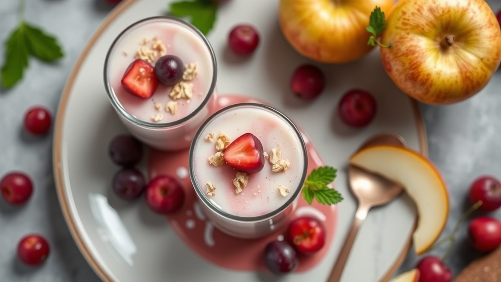 Apple Pectin Grape Juice Oat Milk Pudding
