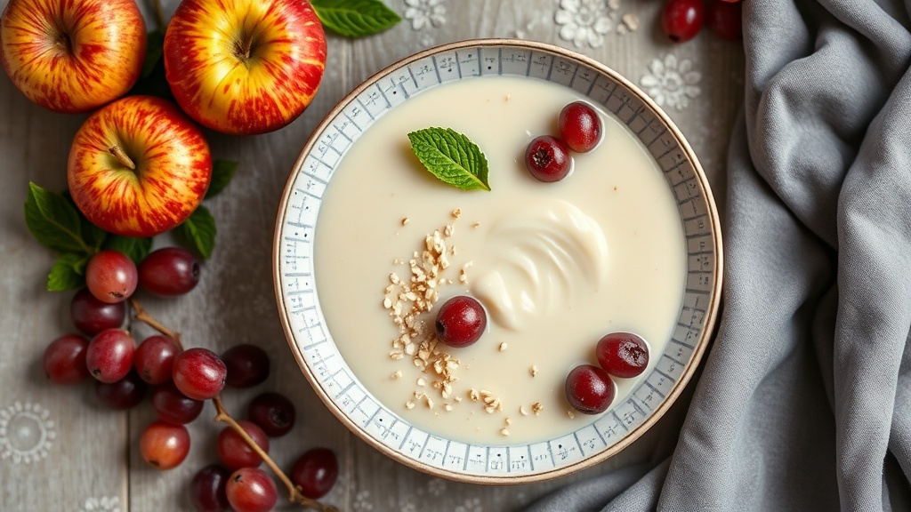 Apple Pectin Grape Juice Oat Milk Pudding