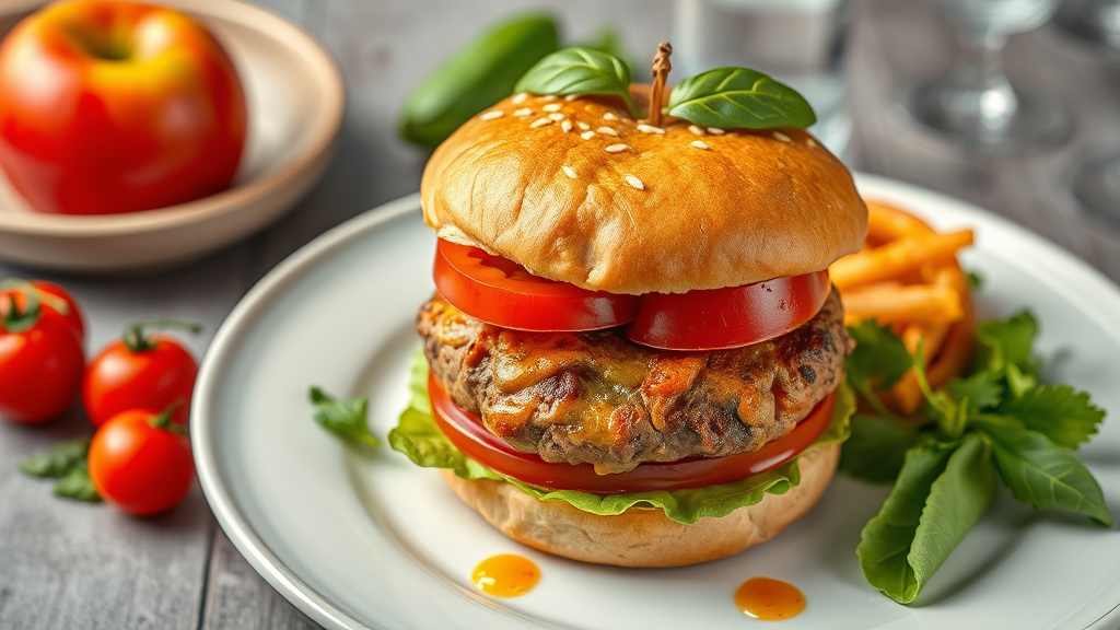 Apple Tomato Burger