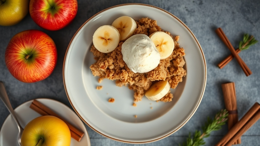Apple-Banana Cinnamon Crumble