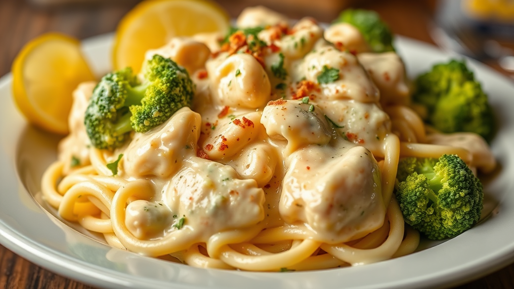 Applebee's Classic Broccoli Chicken Alfredo (Copycat Recipe)