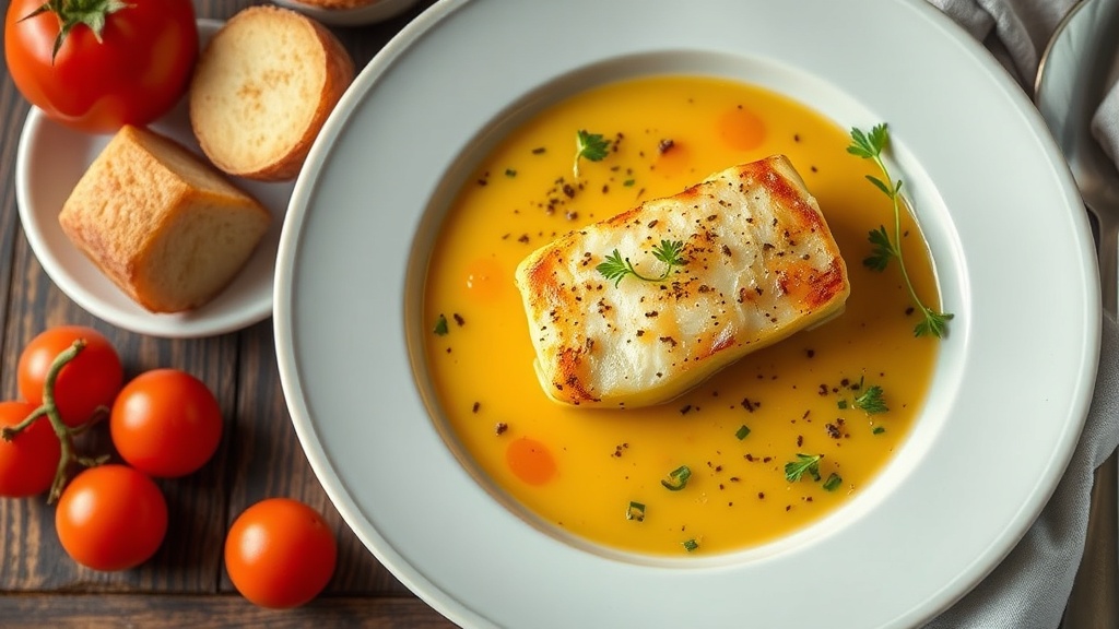 Baked Cod and Potato Soup
