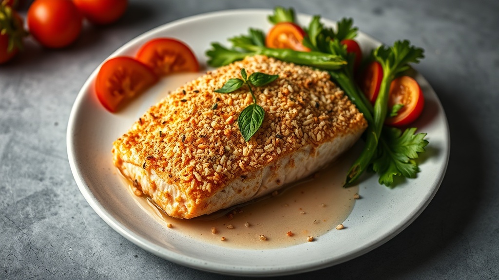 Baked Panko-Crusted Salmon