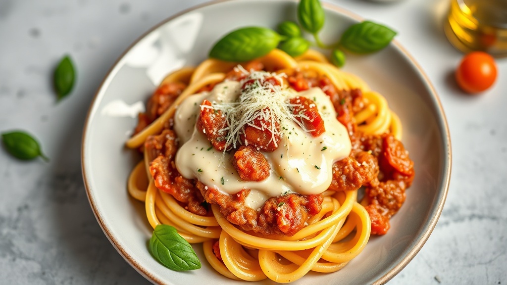 Baked Pasta with Bechamel and Bolognese