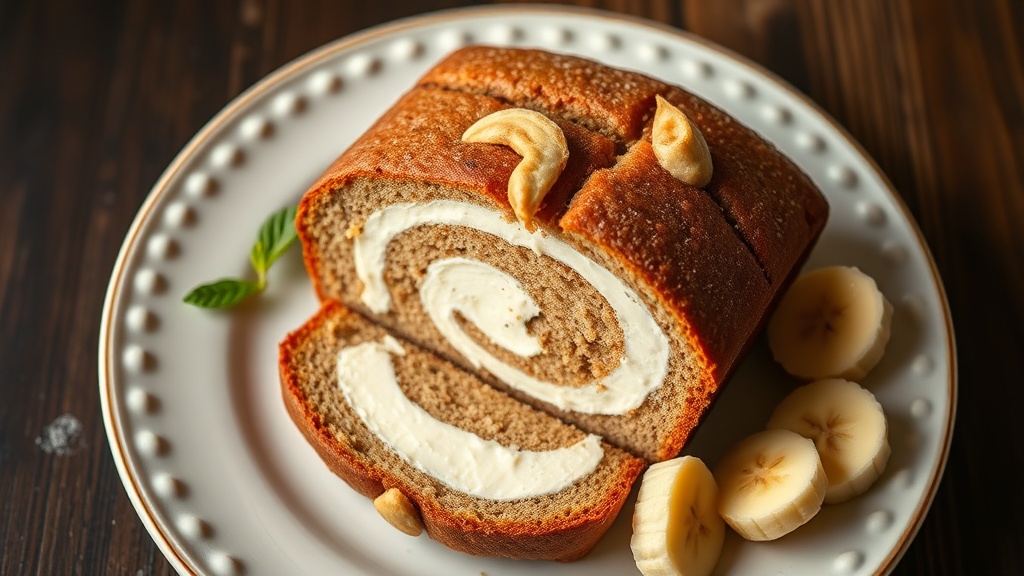 Banana Bread with Cream Cheese Swirl