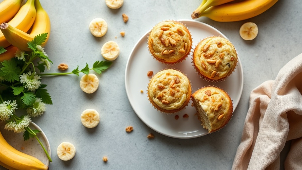 Banana Cream Cheese Muffins