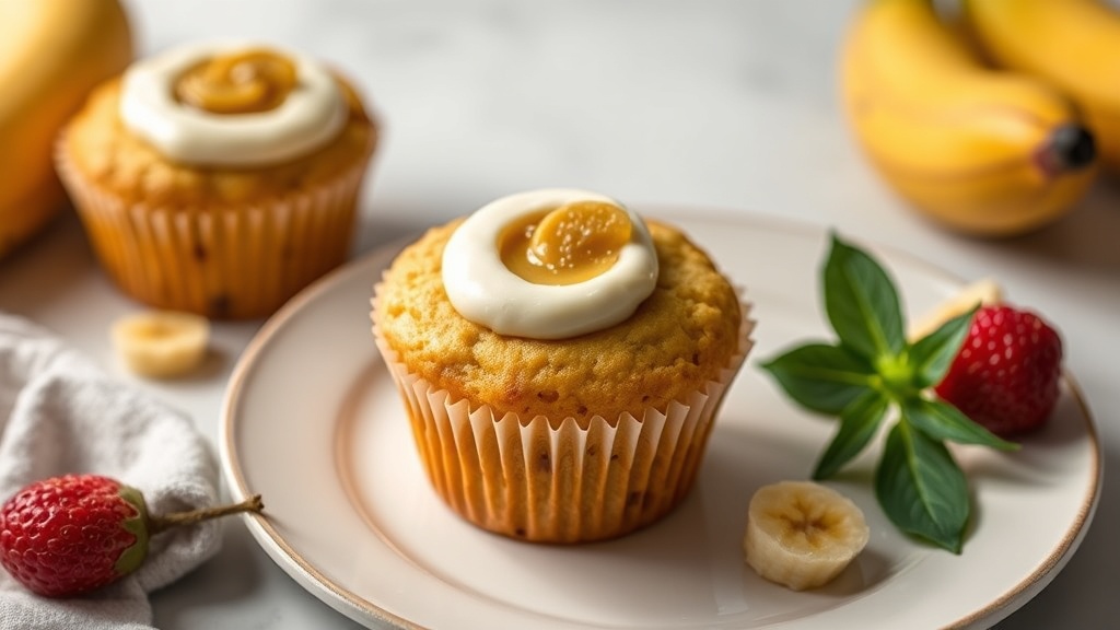 Banana Cream Cheese Muffins