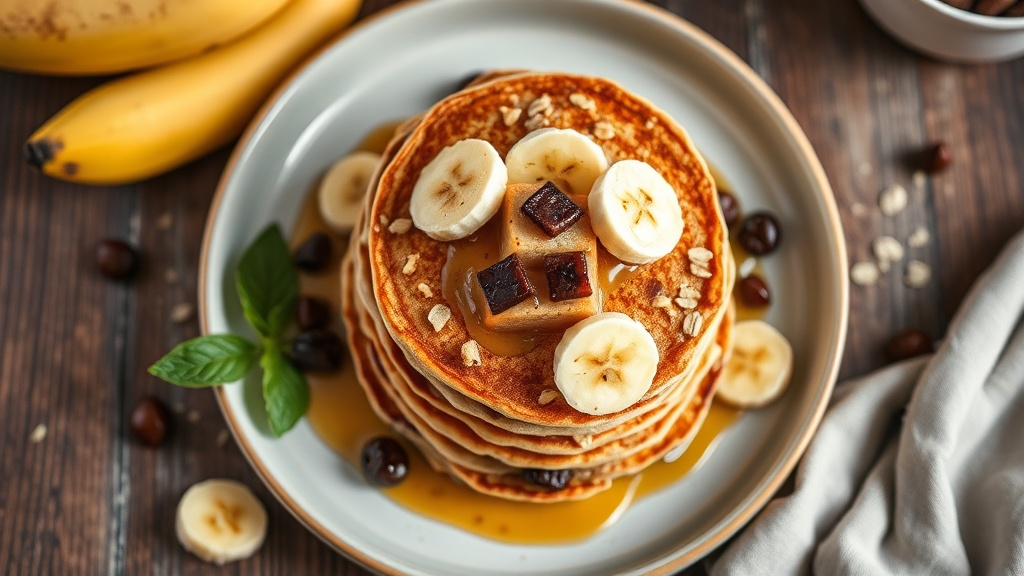 Banana Oatmeal Pancakes