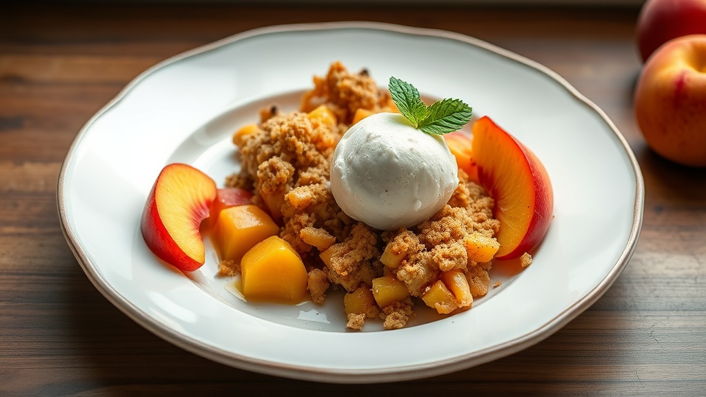 Banana Peach Citrus Crumble