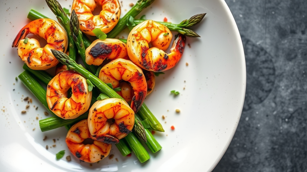 Blackened Shrimp and Asparagus Skillet