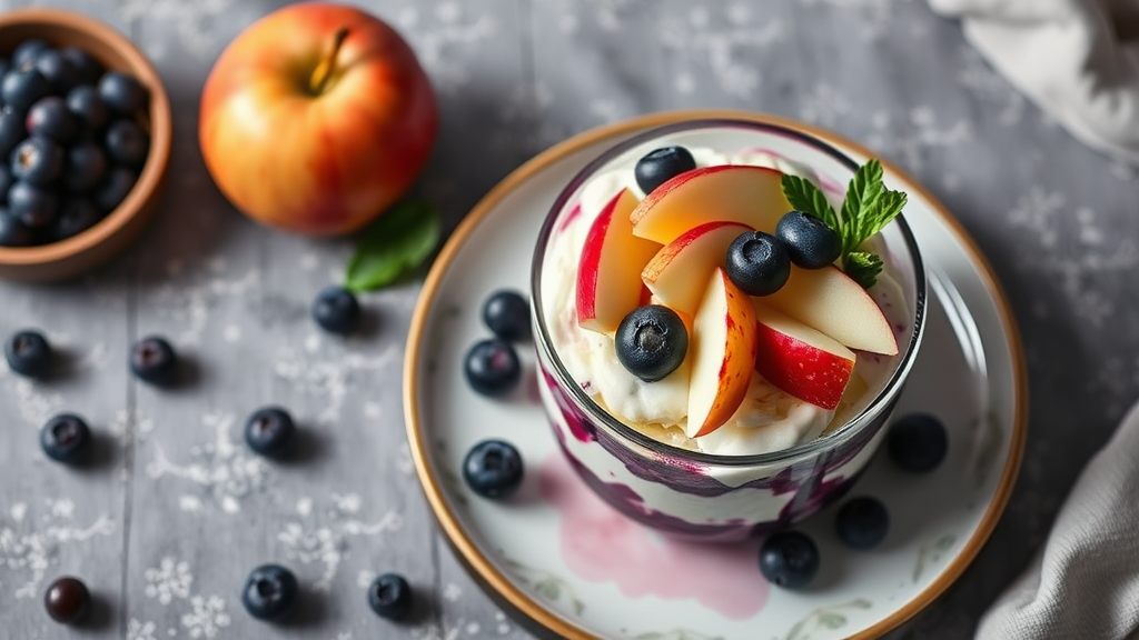 Blueberry and Apple Bircher