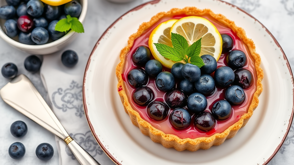 Blueberry Lemon Tart