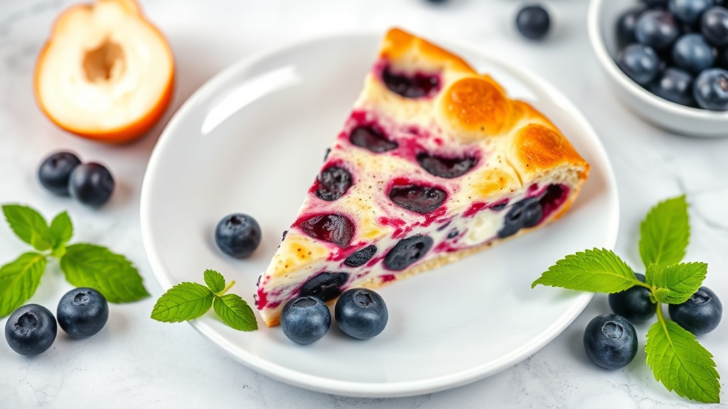 Blueberry Ricotta Cream Cheese Bake