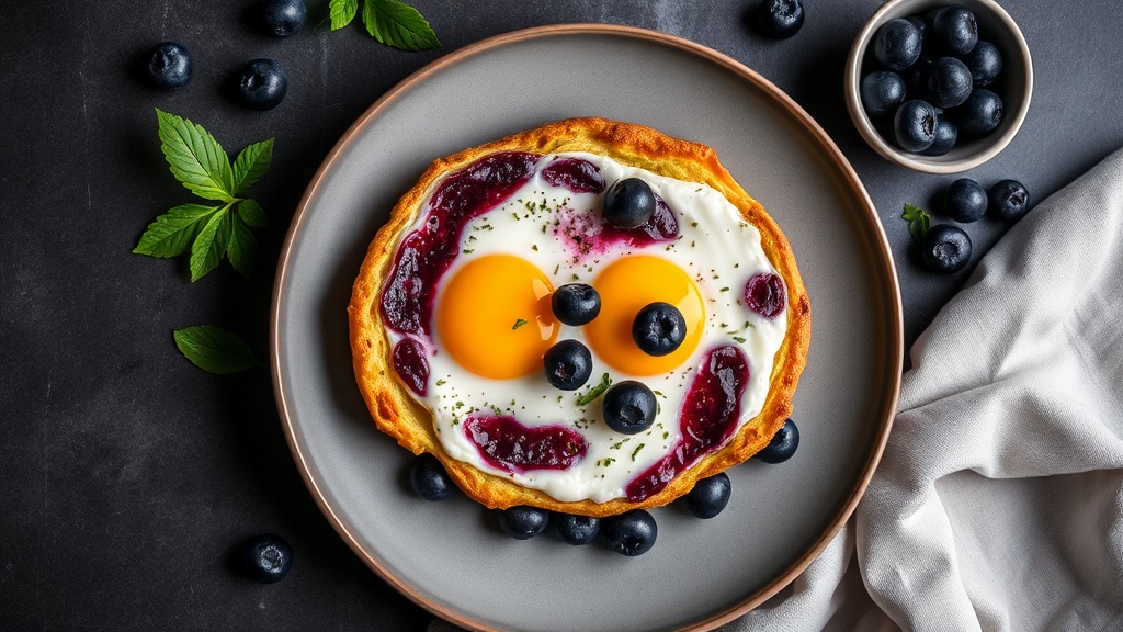 Blueberry Ricotta Egg Bake