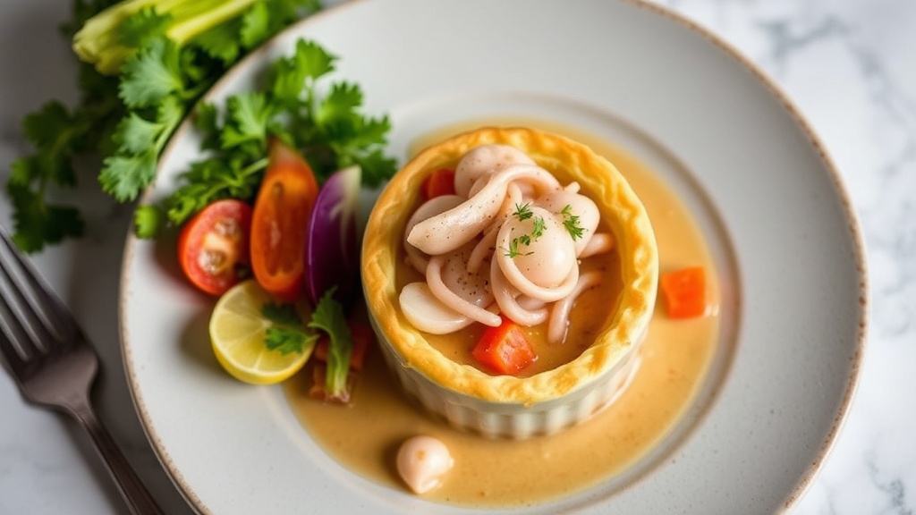 Boiled Squid Pot Pie
