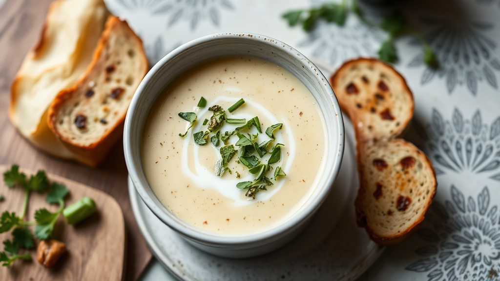 Bone Marrow Soup with Herb Gremolata