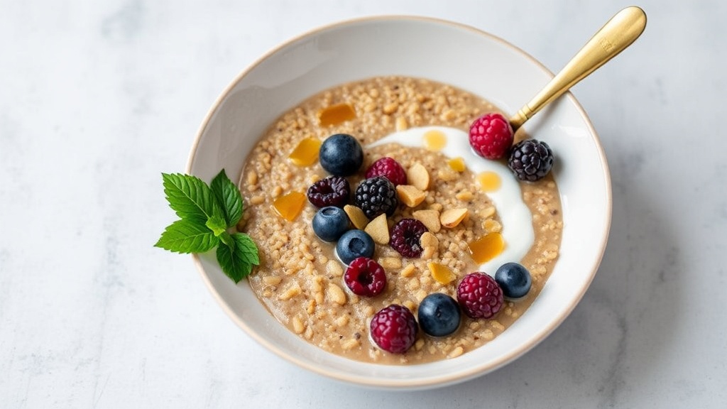 Buckwheat Teff Porridge with Maple and Berries