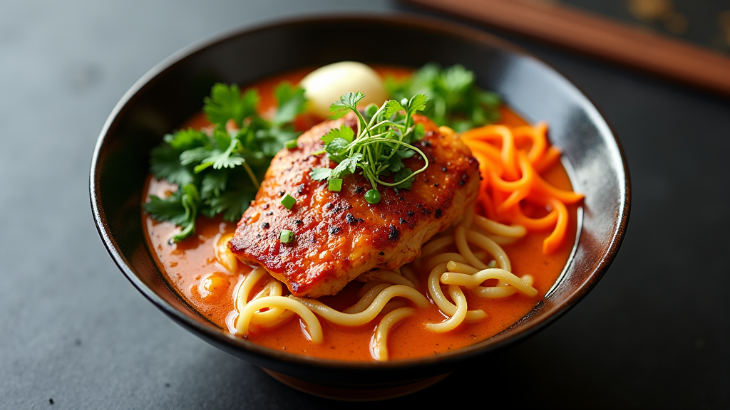 Buffalo Chicken Ramen Bowl