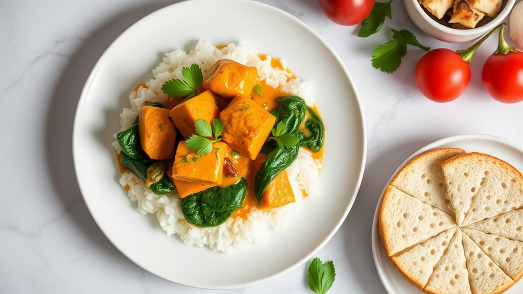 Butter Chicken with Coconut and Spinach