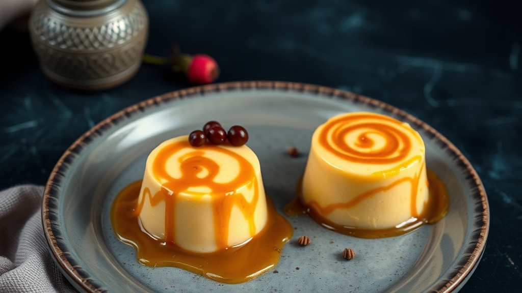 Butterscotch and Caramel Swirl Pudding