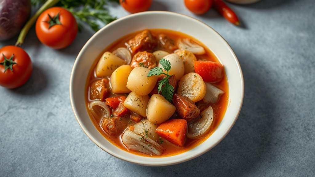 Cabbage, Potato, Onion, and Tomato Stew