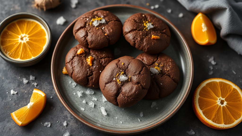 Cacao Butter Cookies with Sea Salt and Orange Zest
