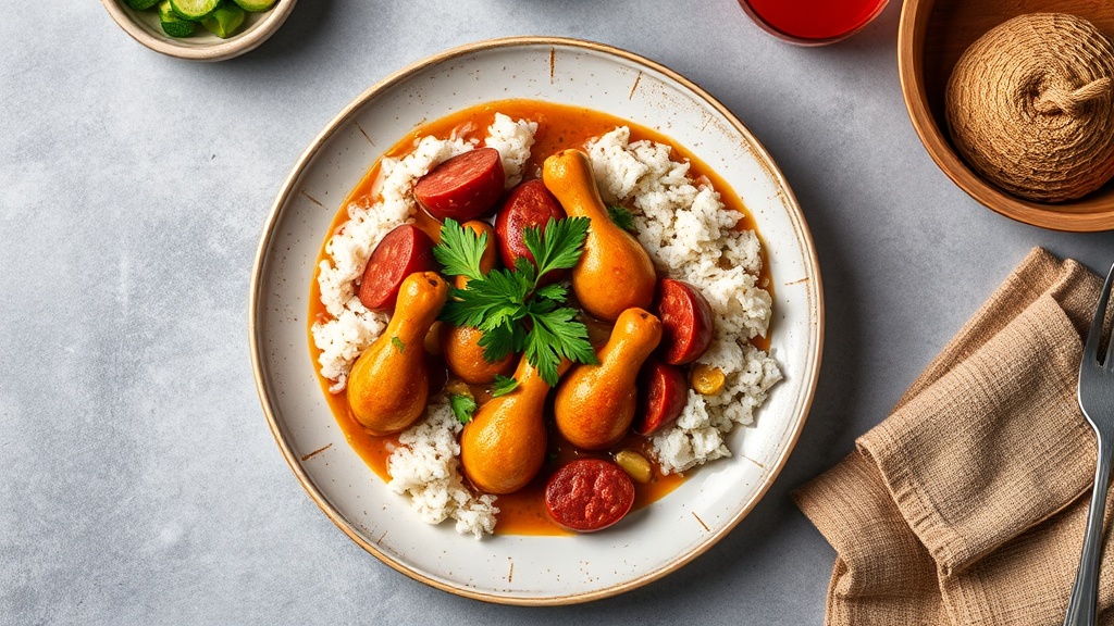 Cajun Chicken and Andouille Sausage Gumbo