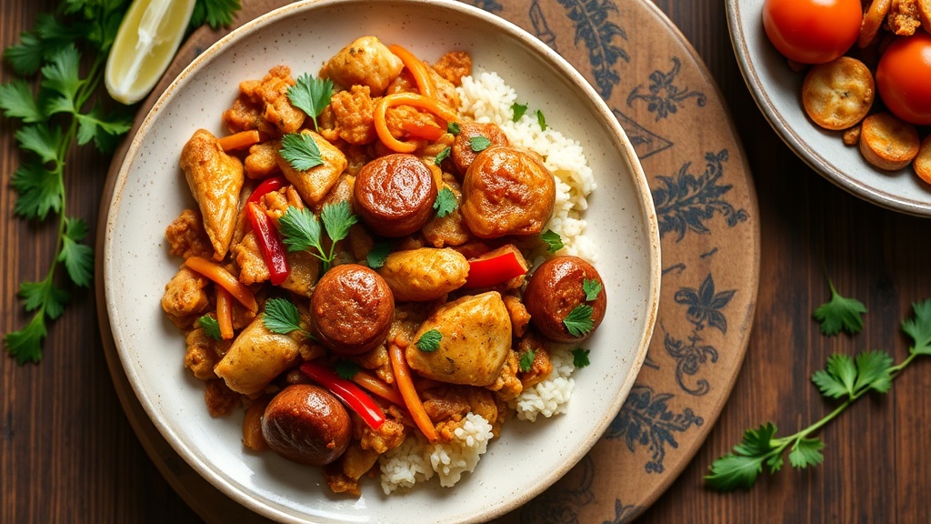 Cajun Chicken and Sausage Jambalaya