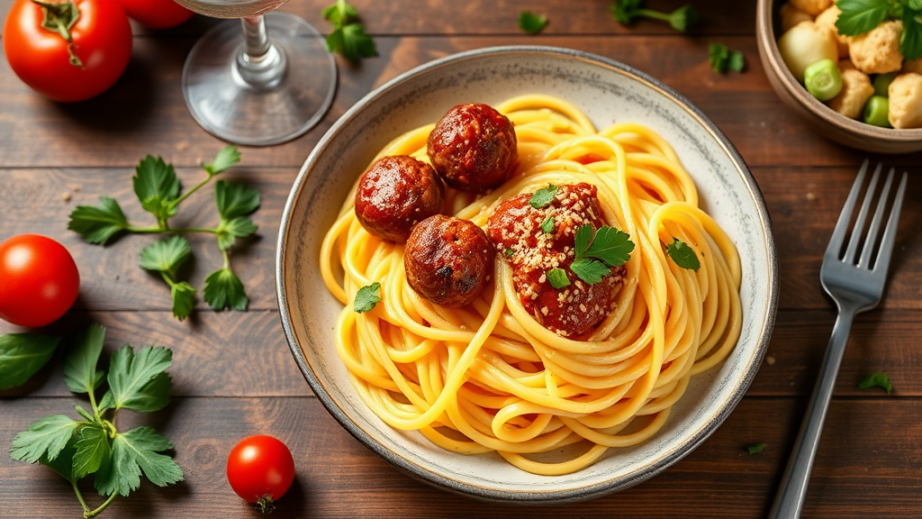 Cajun Meatballs with Creamy Passata Tagliatelle