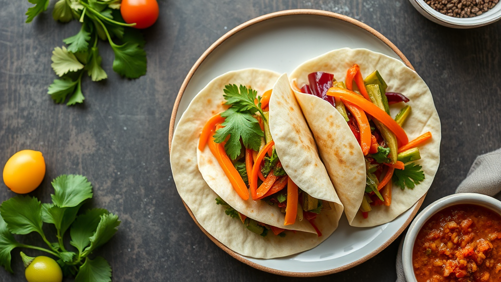 Calm & Clear Veggie Stir Fry Wraps