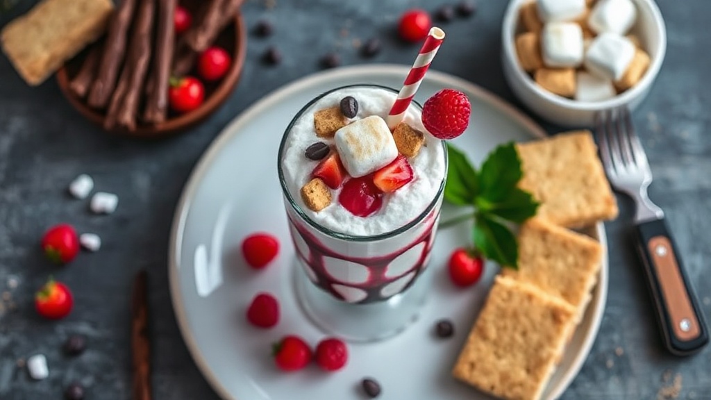 Campfire S'mores Float