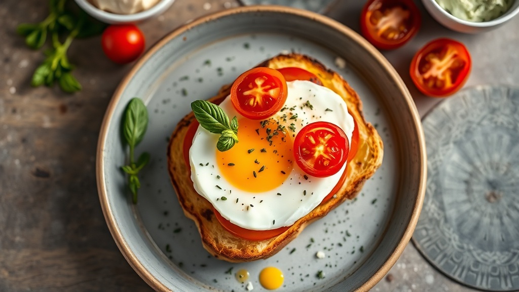 Caprese Egg Toast
