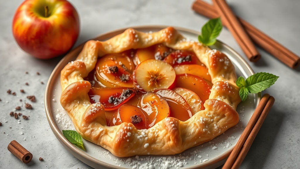 Caramelized Apple and Cinnamon Galette
