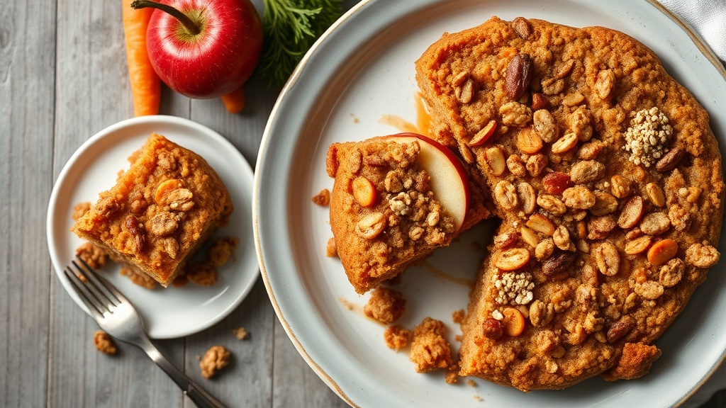 Carrot and Apple Oatmeal Bake