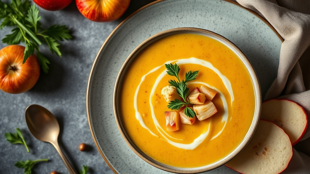 Cauliflower and Apple Soup