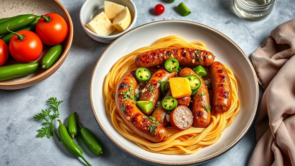 Cheddar Jalapeño Sausage Skillet