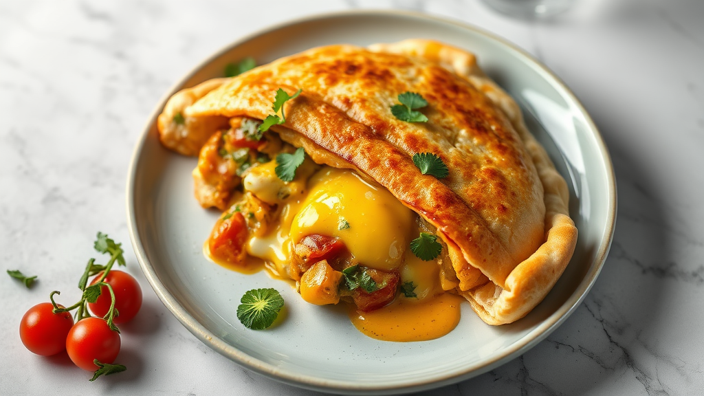 Cheese Curry Calzone