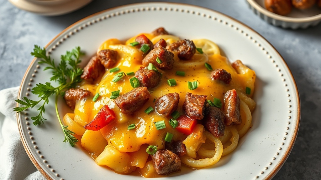 Cheesy Beef and Potato Casserole