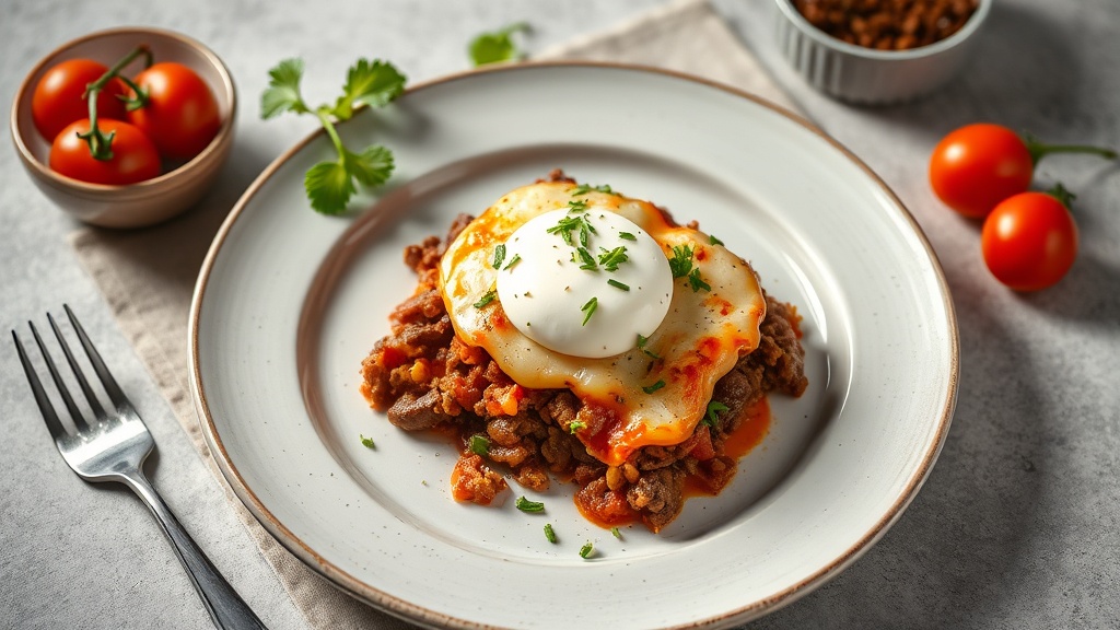 Cheesy Beef Mince Bake with Mozzarella