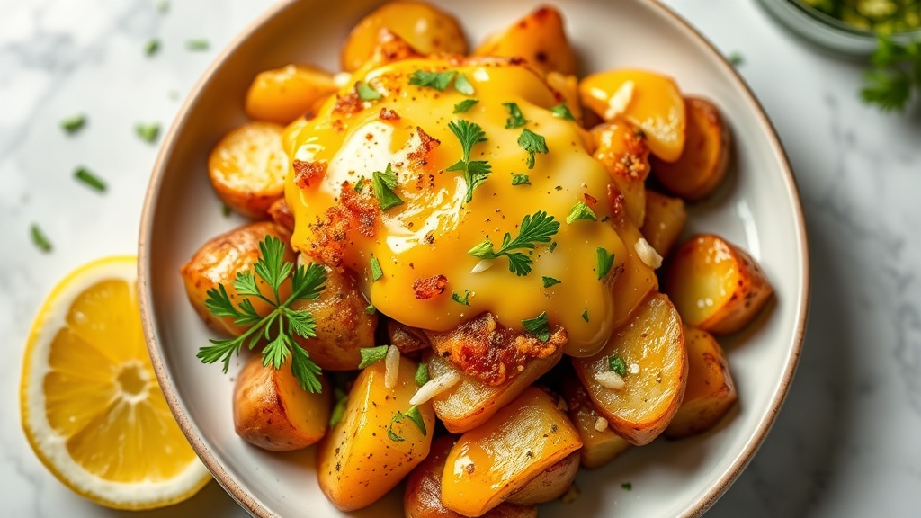Cheesy Garlic Butter Potato Bake