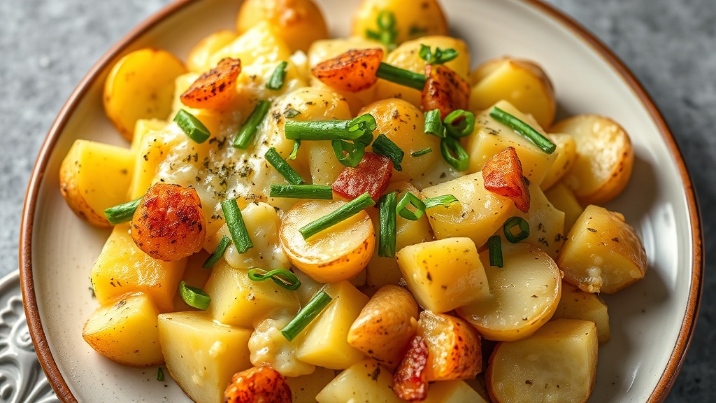 Cheesy Garlic Potato Bake