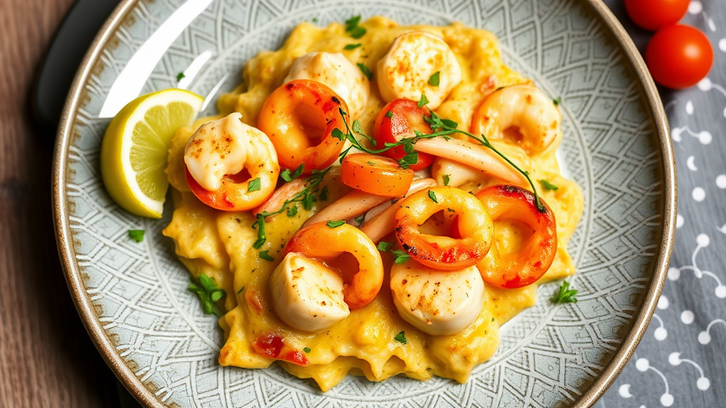 Cheesy Seafood Gratin